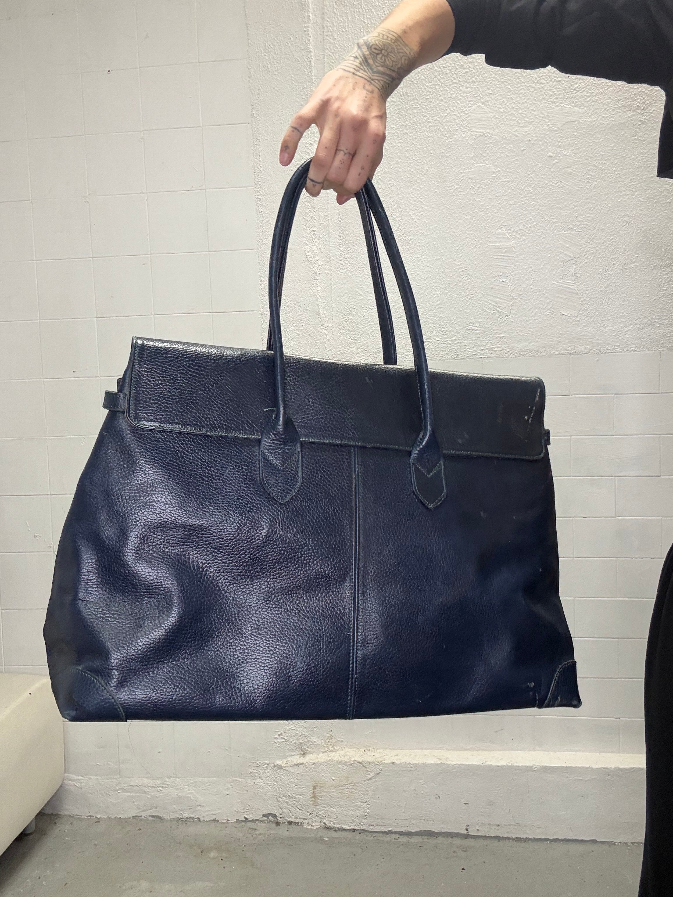 0104 FIRKIN NAVY BLUE REAL LEATHER