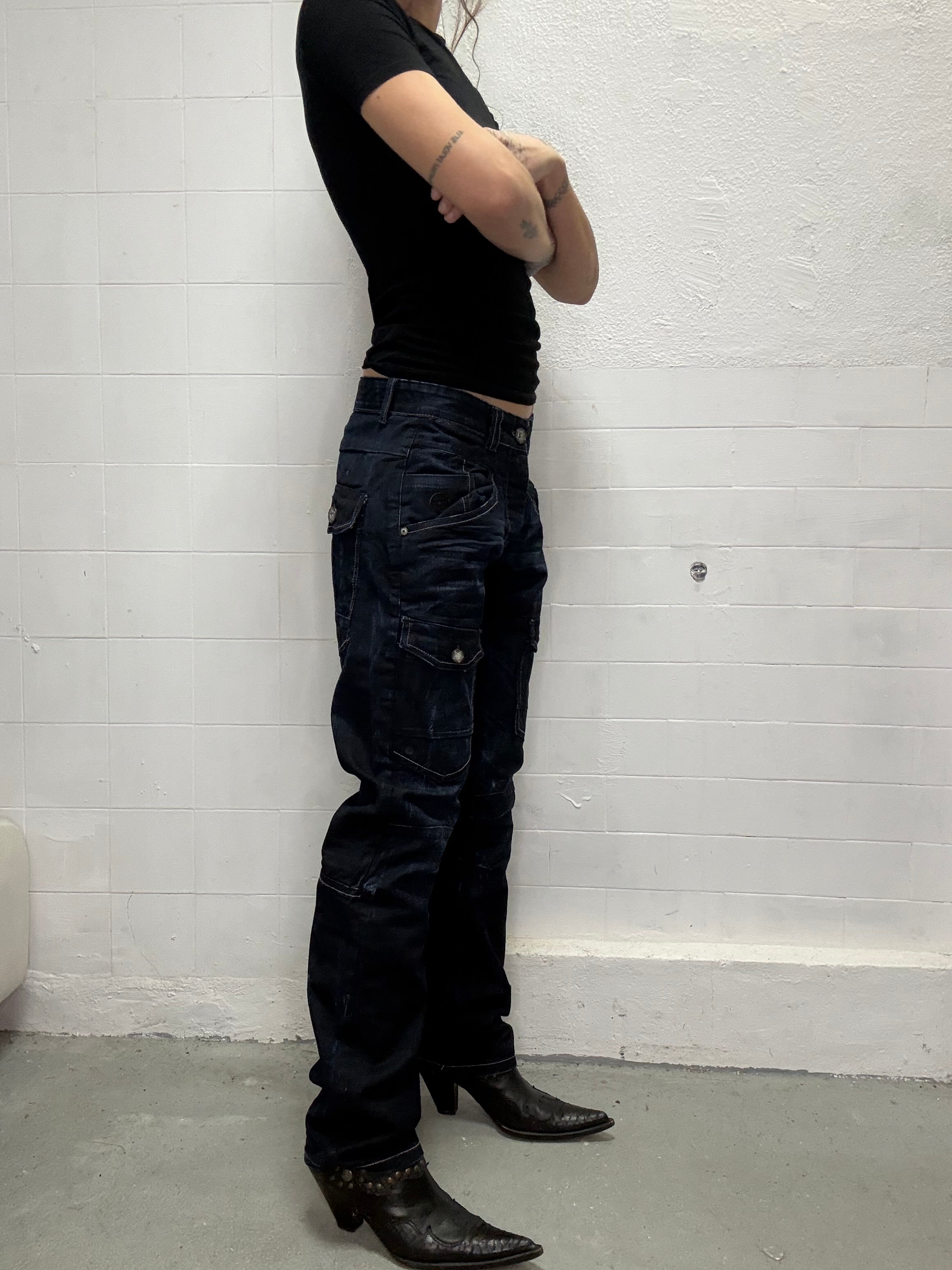 089 UTILITARY DARK JEANS