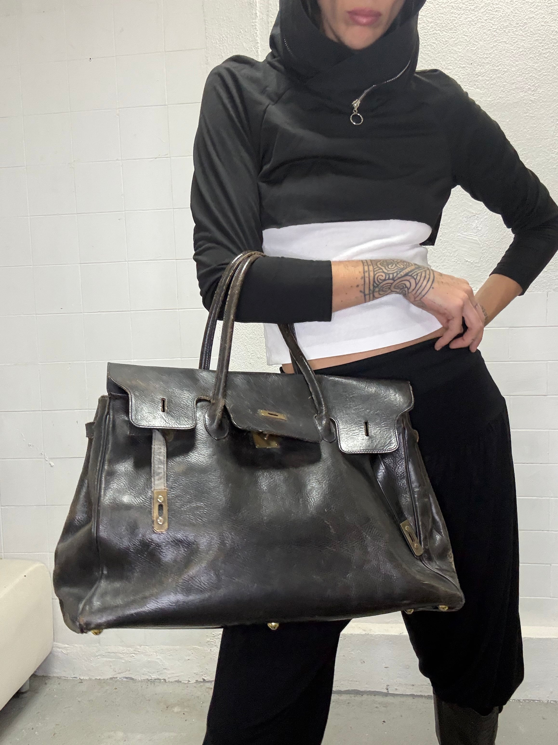 090 DISTRESSED FIRKIN REAL LEATHER