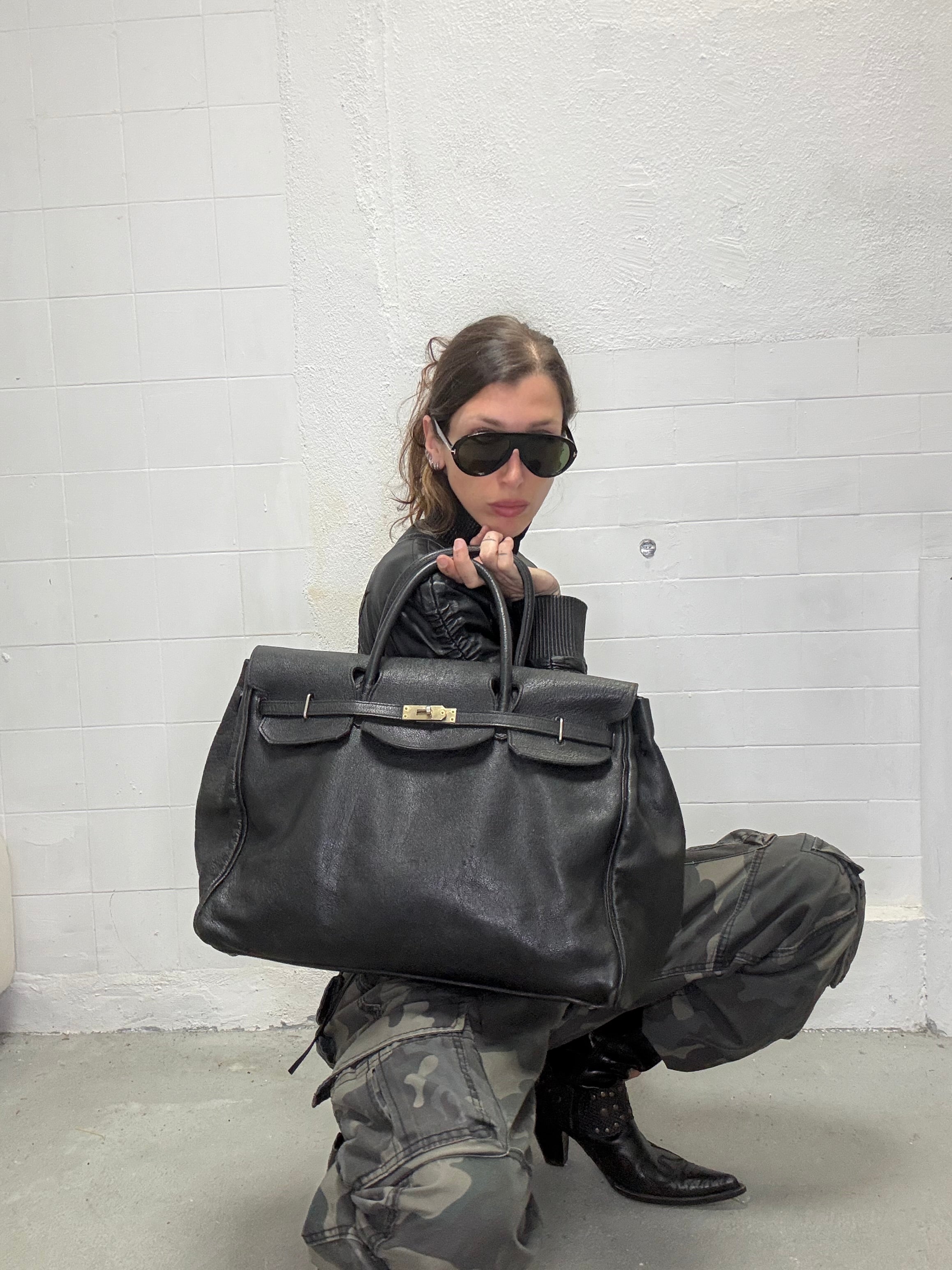 0100 FIRKIN REAL LEATHER BAG
