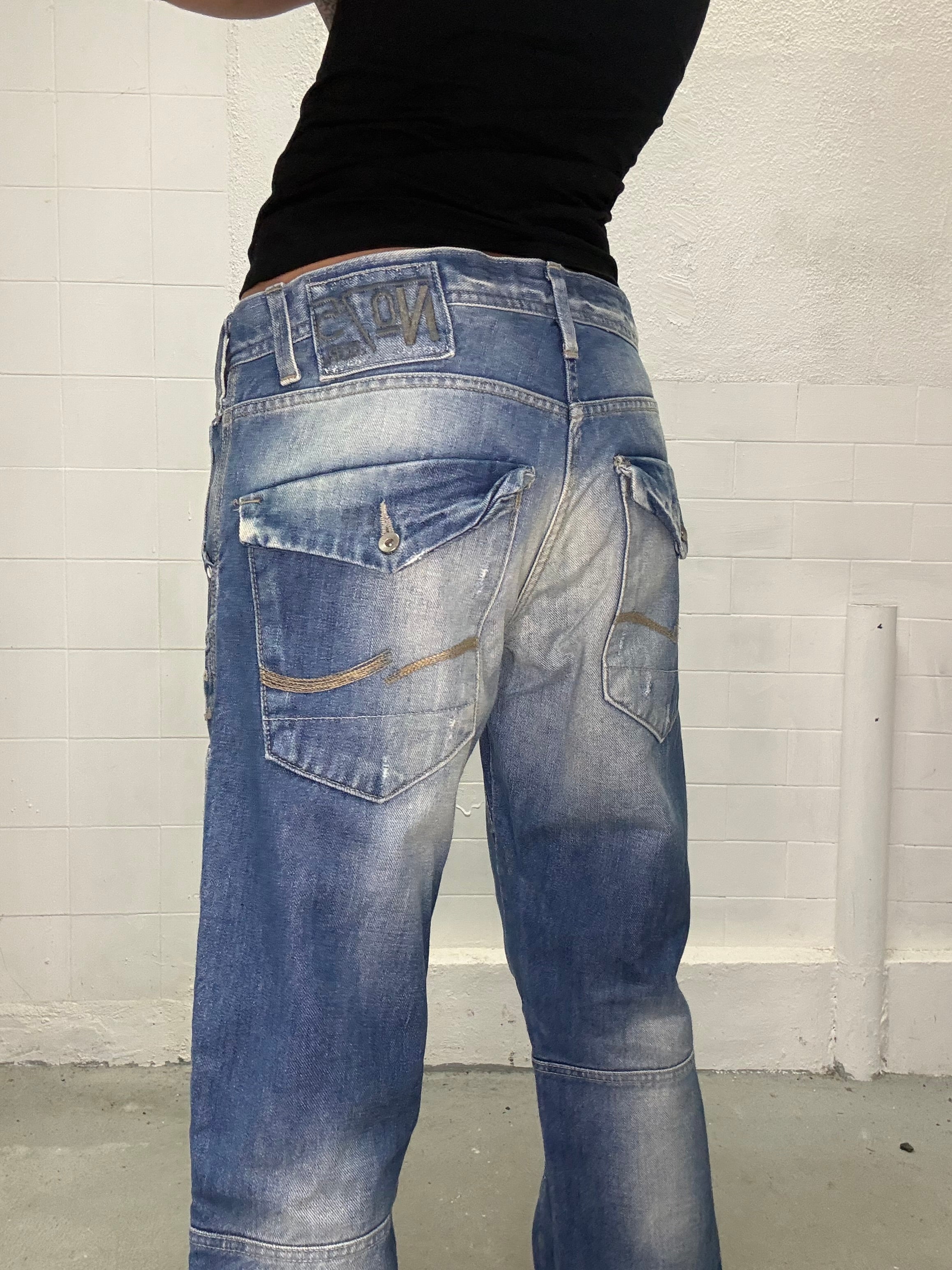 077 VINTAGE LOW RISE FIT JEANS