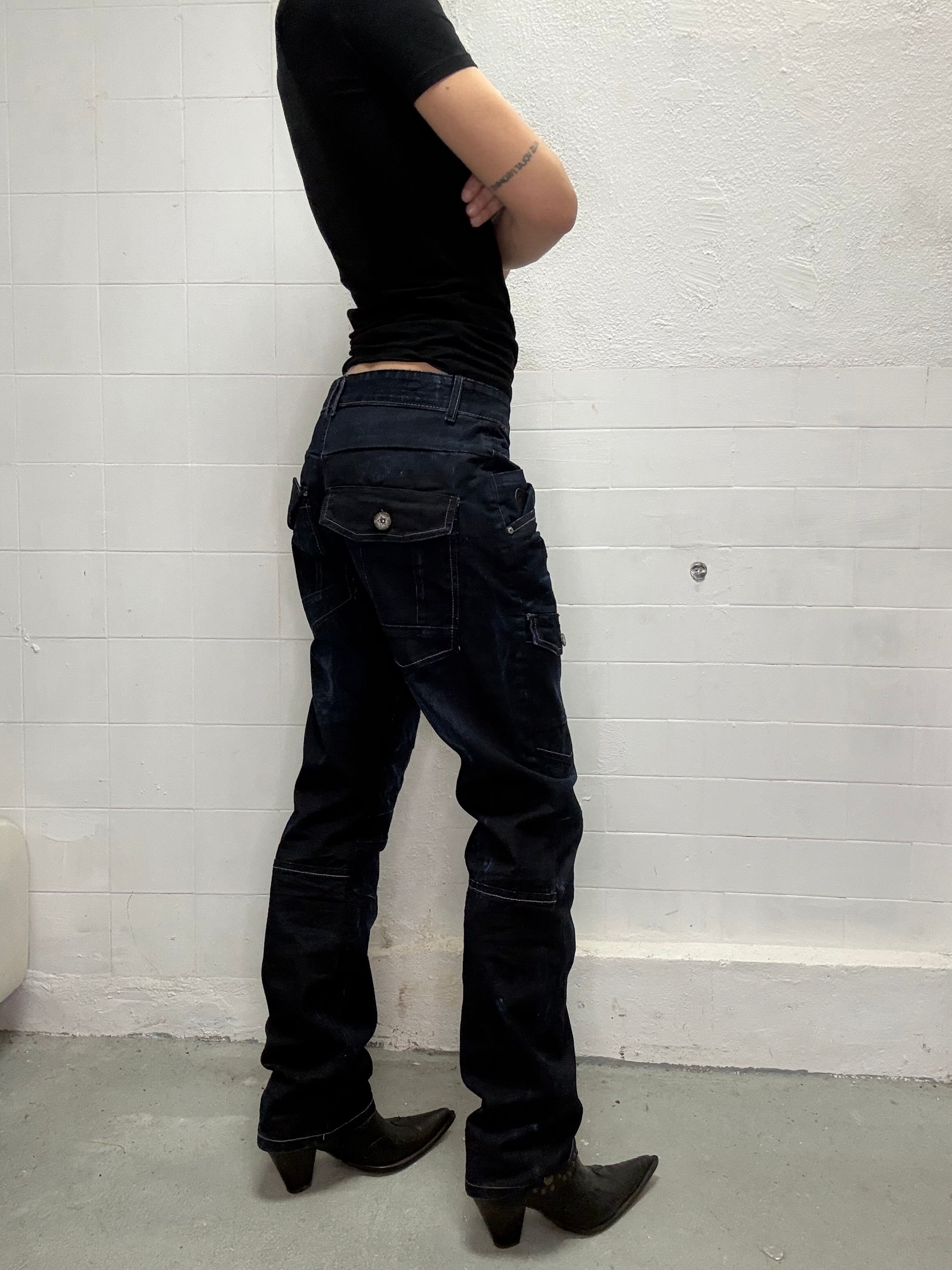 089 UTILITARY DARK JEANS