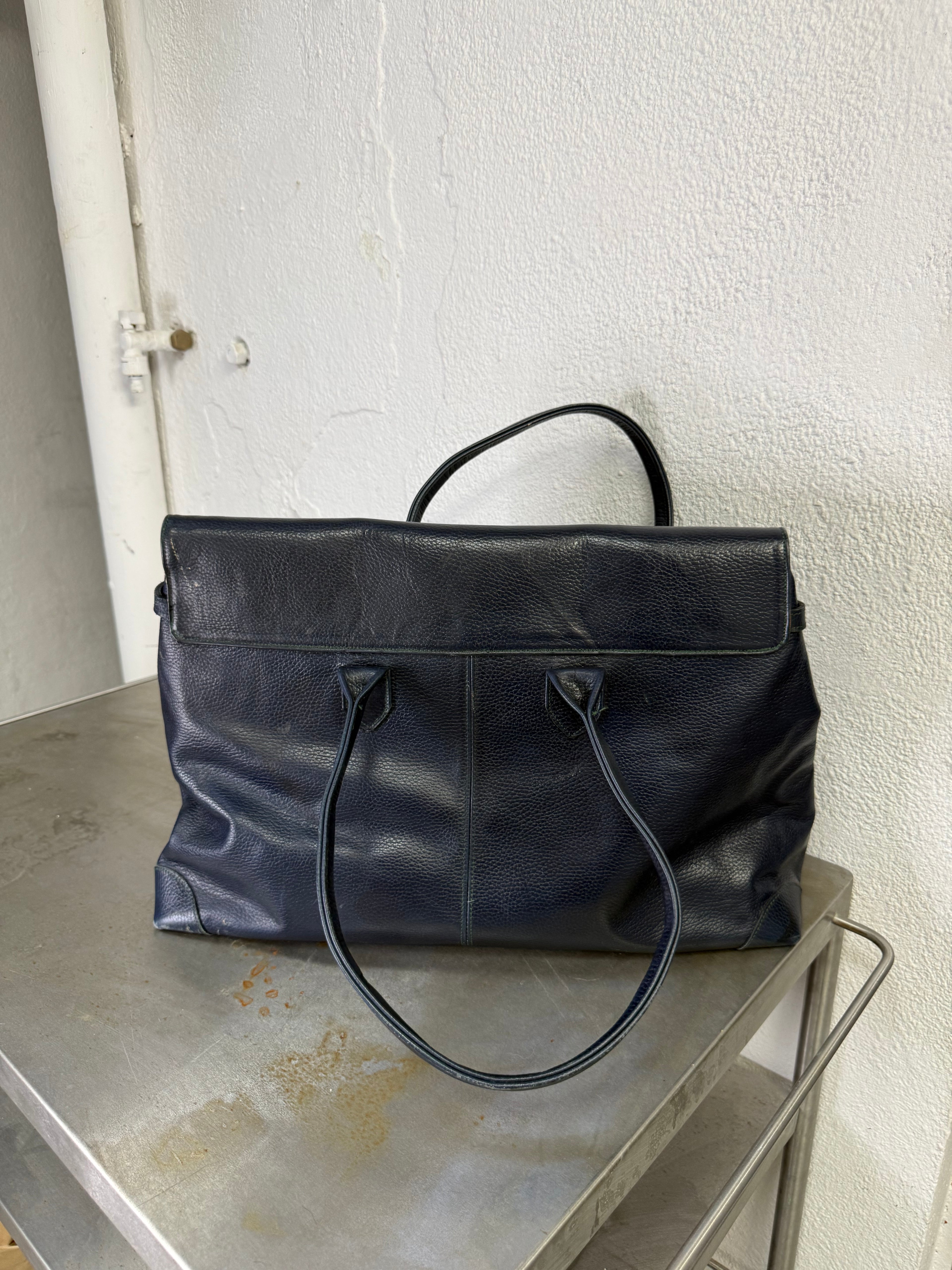 0104 FIRKIN NAVY BLUE REAL LEATHER