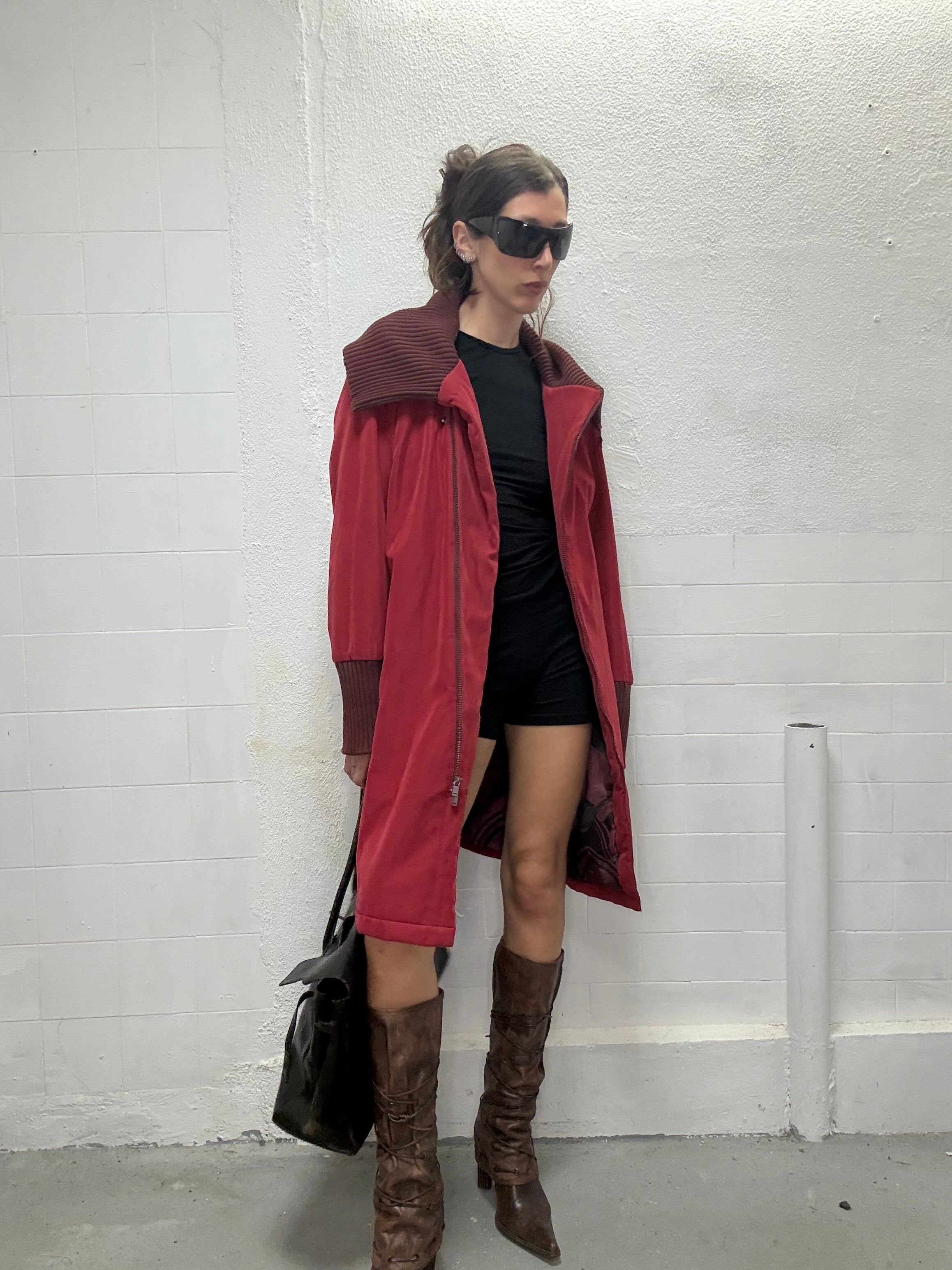 064 SKUNKFUNK MEDIUM LONG COAT