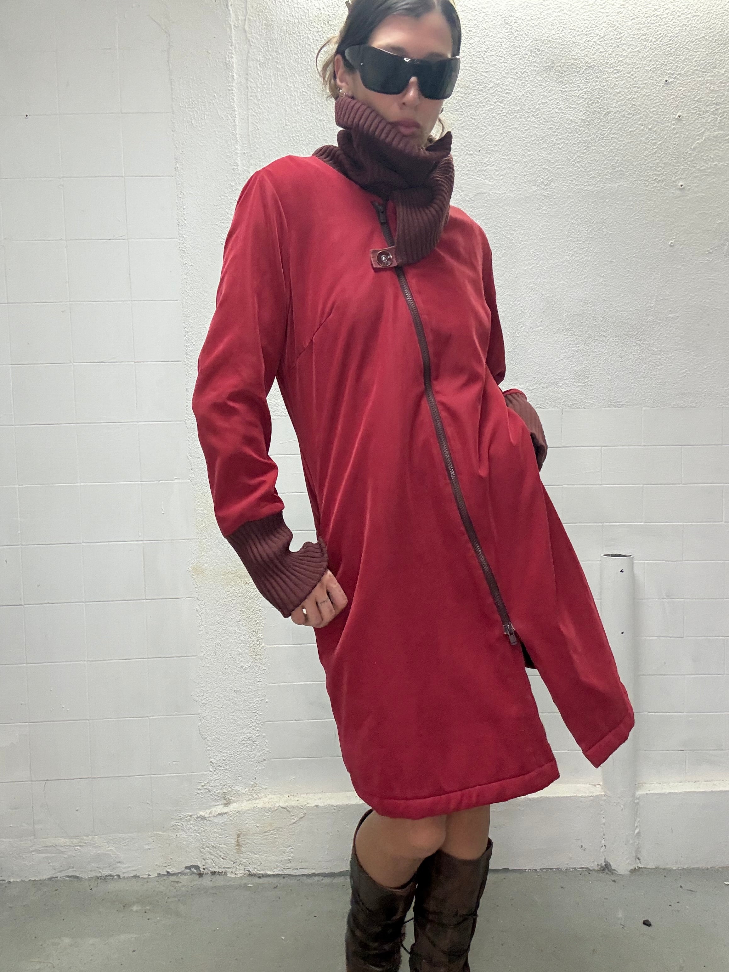 064 SKUNKFUNK MEDIUM LONG COAT