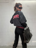 069 VINTAGE SATIN BOMBER JACKET