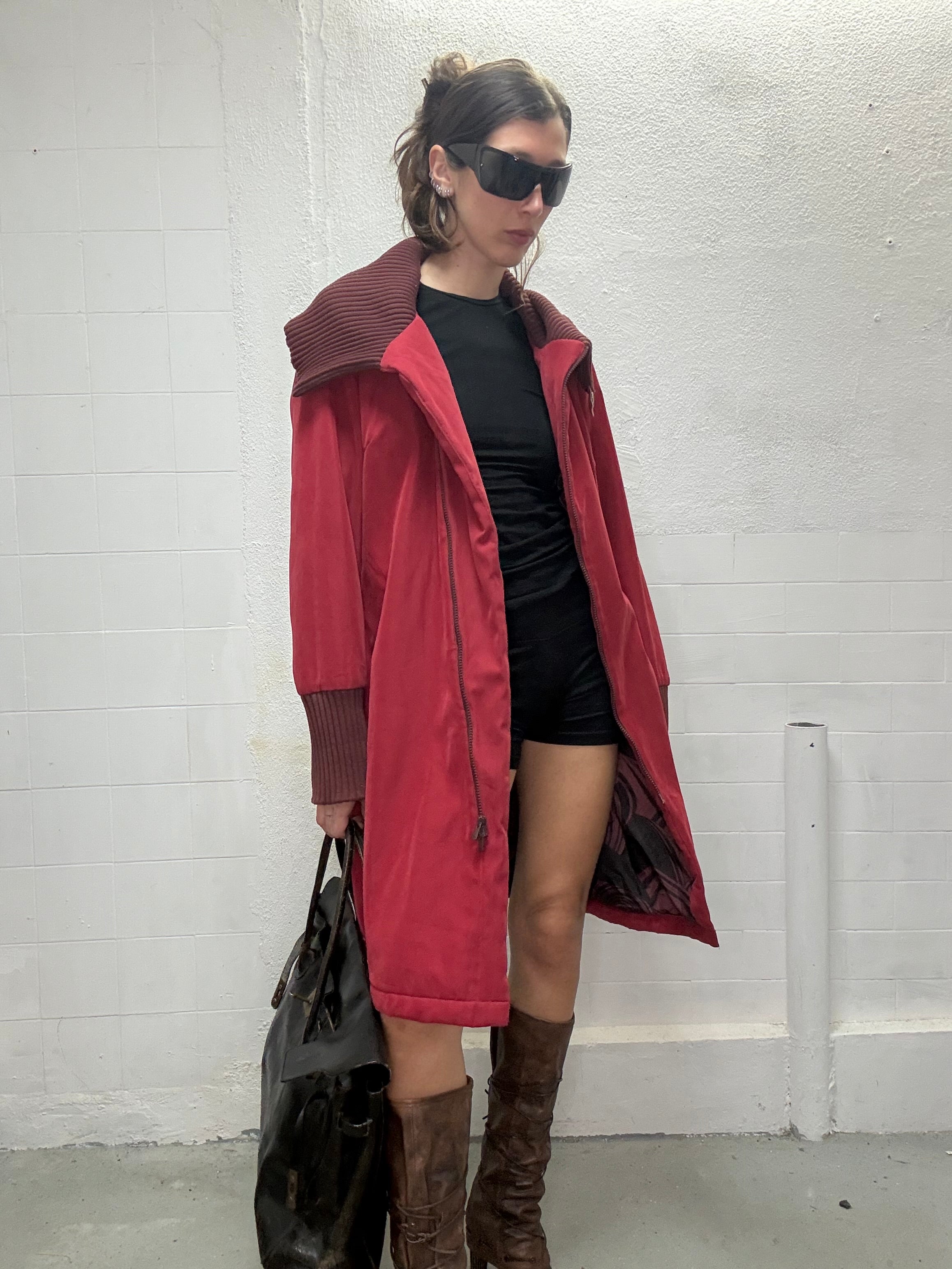 064 SKUNKFUNK MEDIUM LONG COAT