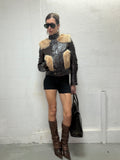 099 REAL FUR & LEATHER JACKET