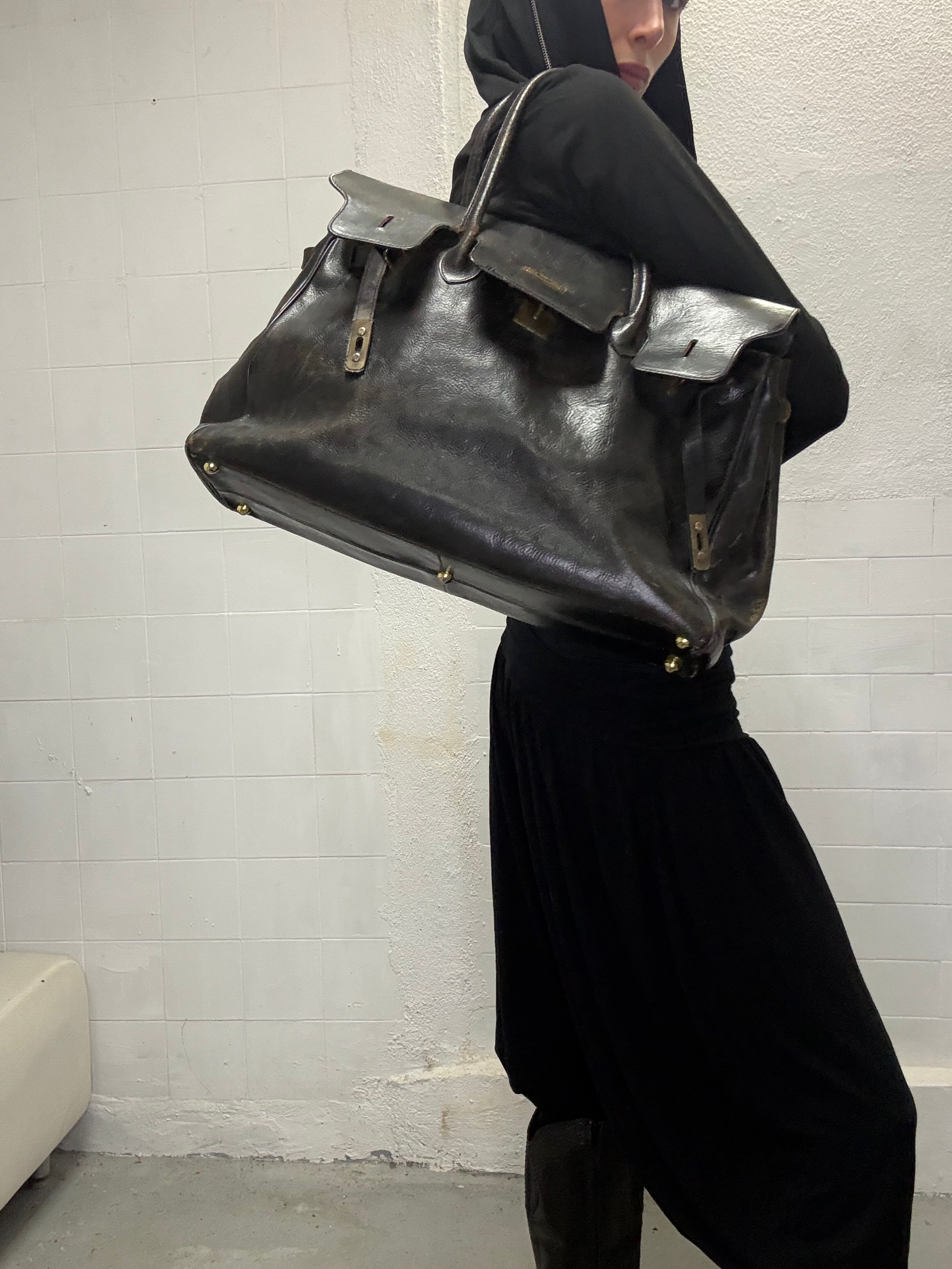 090 DISTRESSED FIRKIN REAL LEATHER