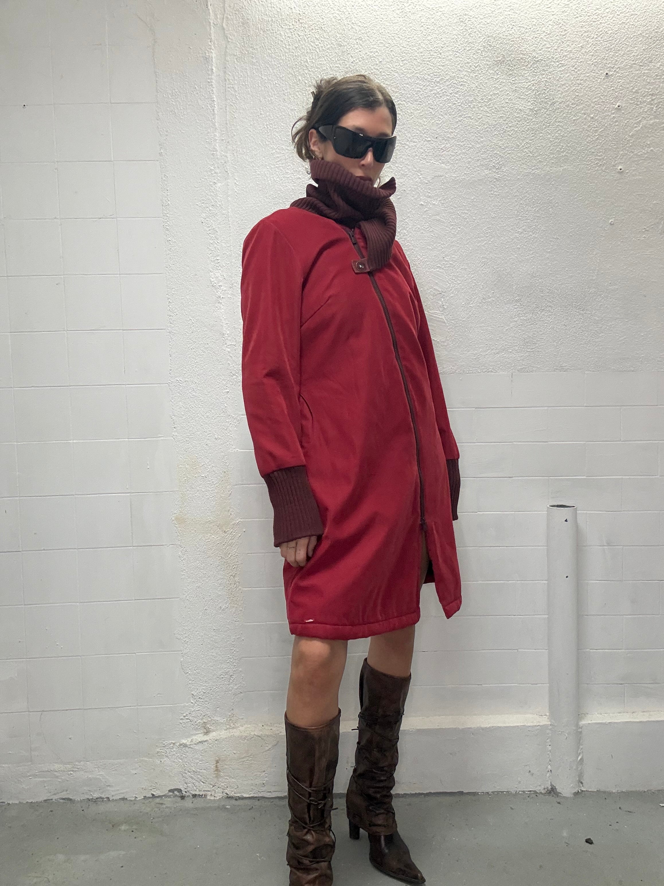 064 SKUNKFUNK MEDIUM LONG COAT