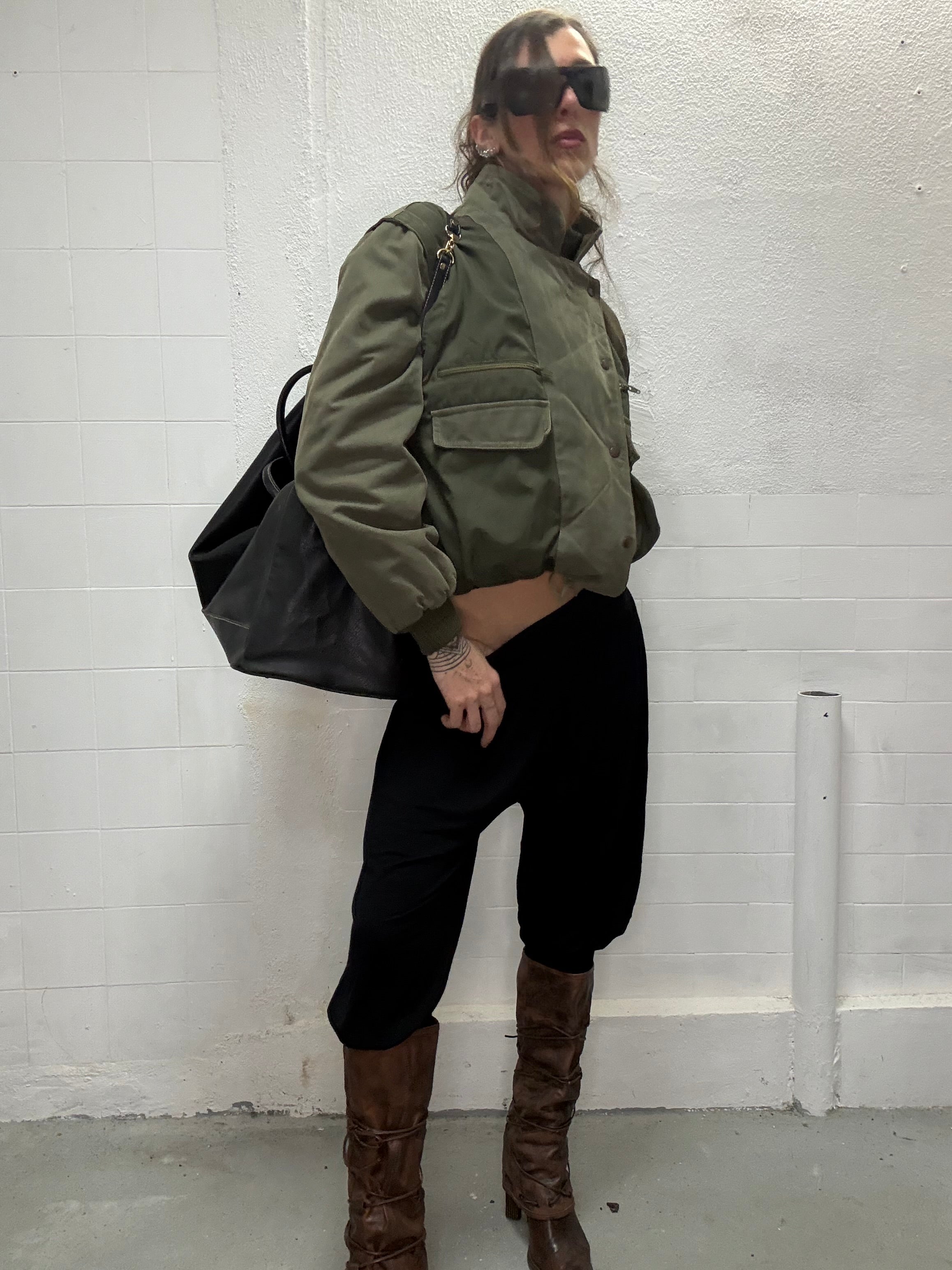 087 UNIQUE MILITARY ASYMMETRICAL JACKET
