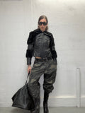 092 REAL FUR & LEATHER JACKET