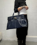 0104 FIRKIN NAVY BLUE REAL LEATHER
