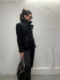 070 CROC BLACK METAL BLAZER