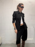 098 BUTTON UP BLACK BLAZER